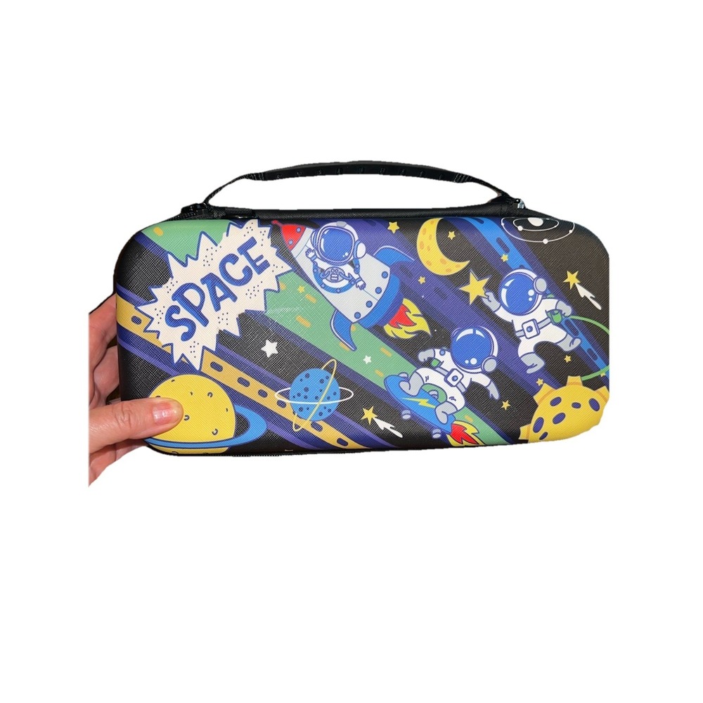 Nintendo Switch Hard‎ Case Astronaut Space Travel Carrying Pouch Game Cards